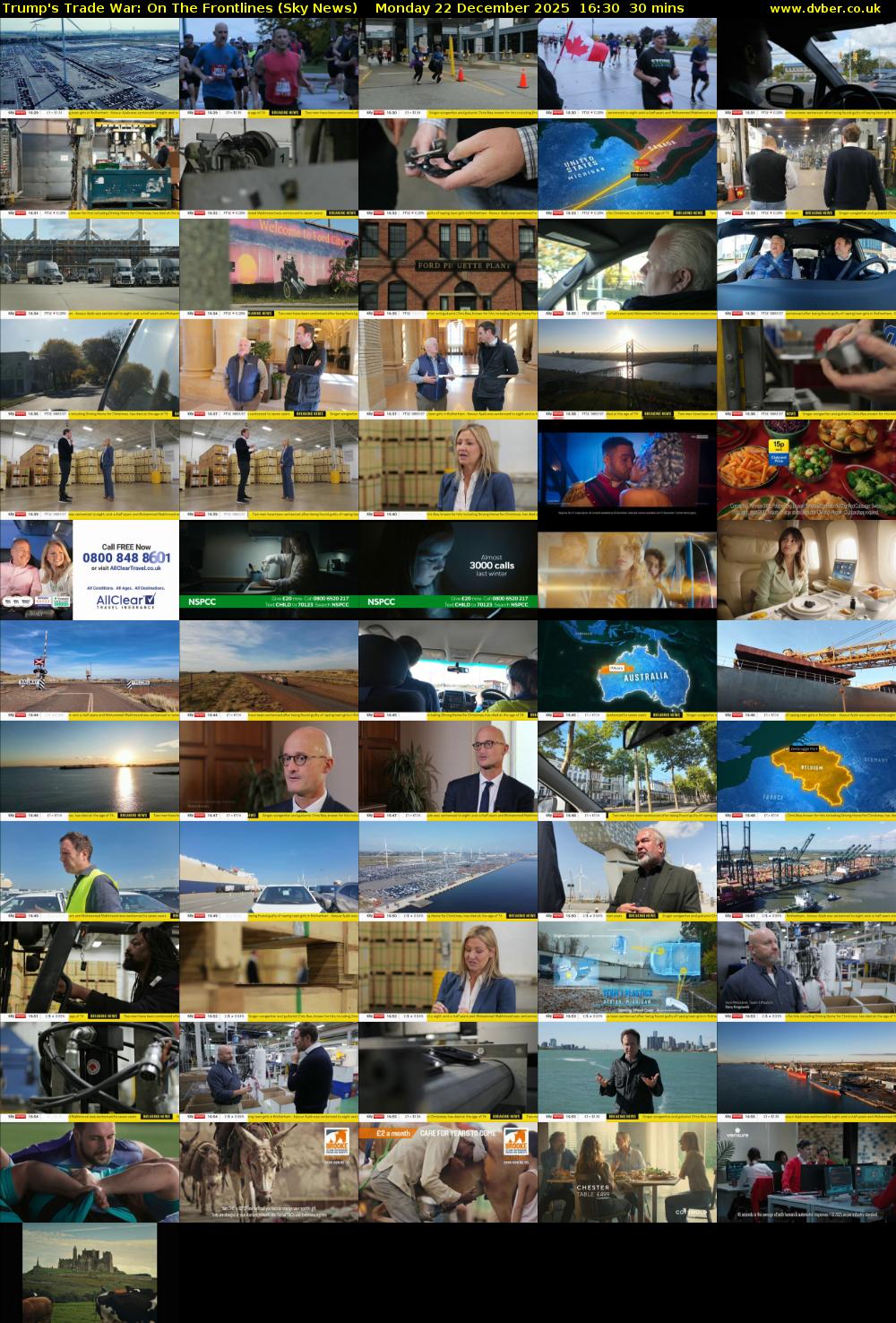 Trump's Trade War: On The Frontlines (Sky News) Monday 22 December 2025 16:30 - 17:00