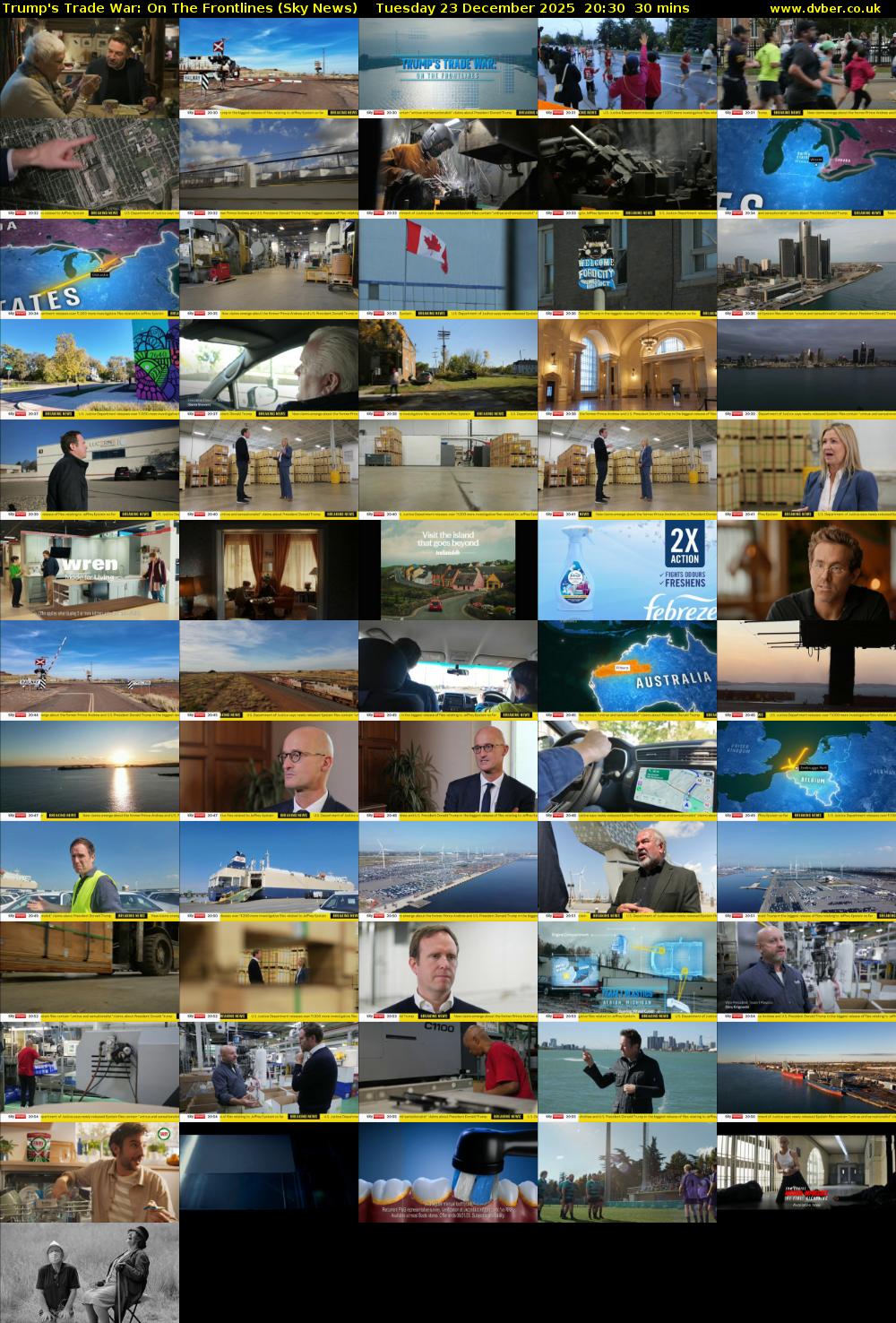 Trump's Trade War: On The Frontlines (Sky News) Tuesday 23 December 2025 20:30 - 21:00