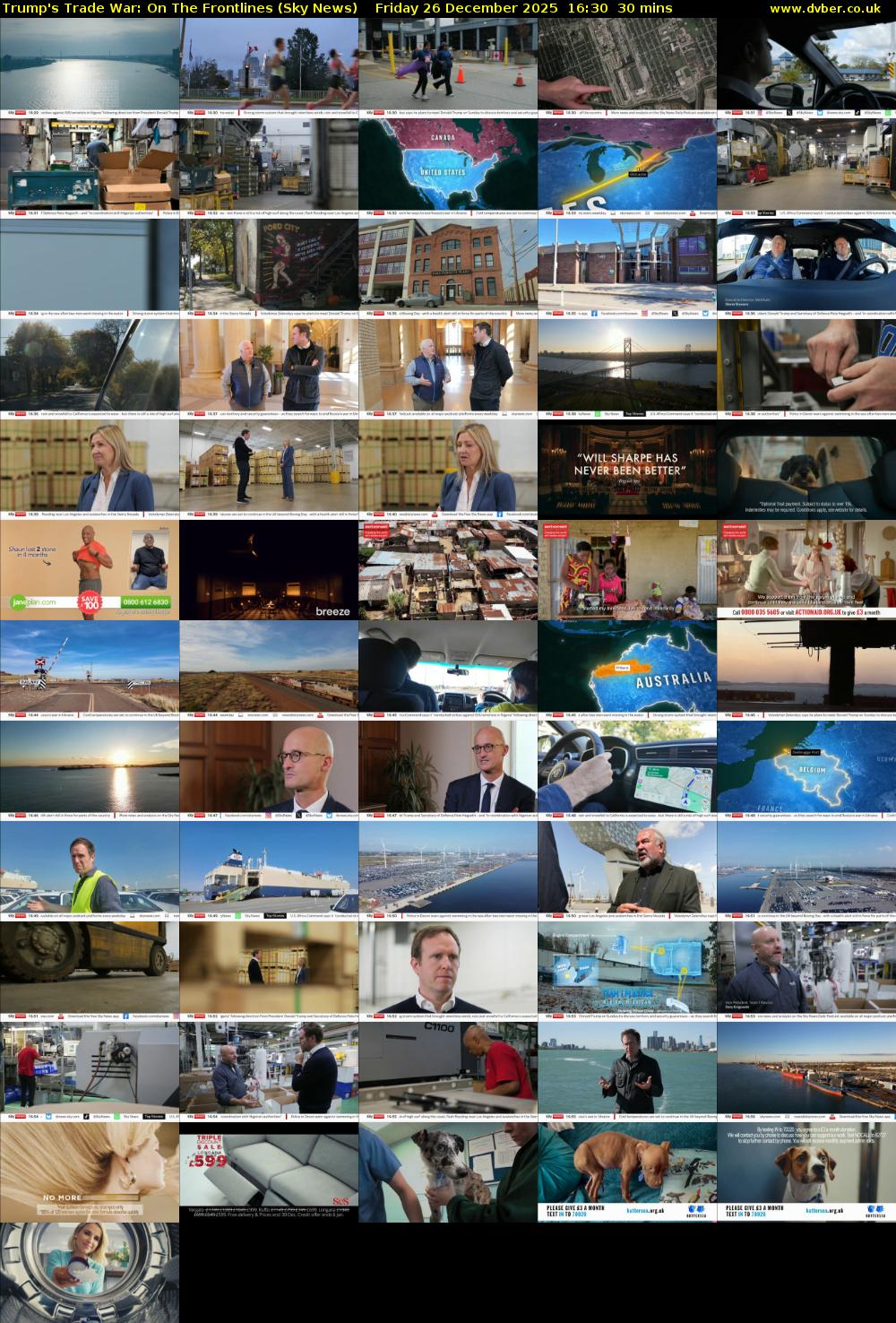 Trump's Trade War: On The Frontlines (Sky News) Friday 26 December 2025 16:30 - 17:00