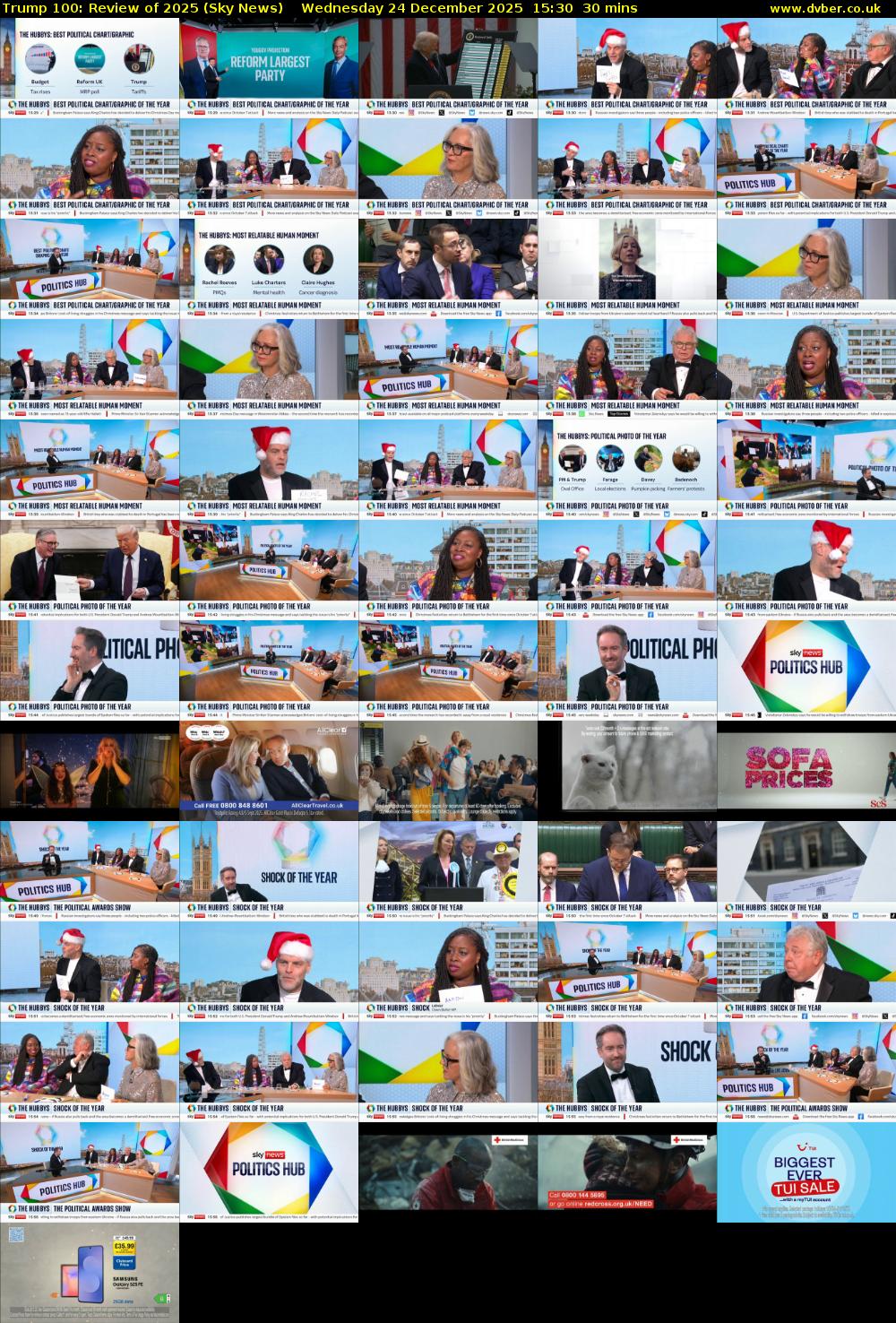 Trump 100: Review of 2025 (Sky News) Wednesday 24 December 2025 15:30 - 16:00