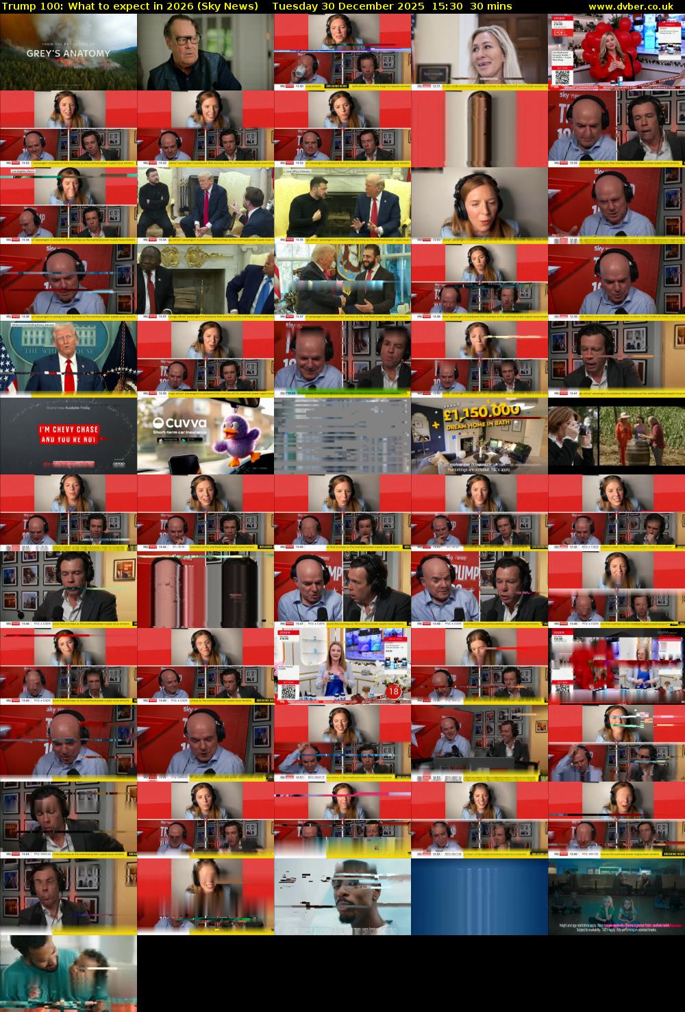 Trump 100: What to expect in 2026 (Sky News) Tuesday 30 December 2025 15:30 - 16:00