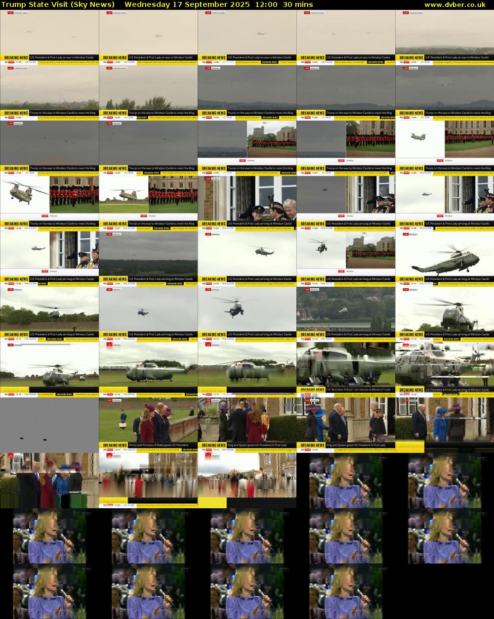 Trump State Visit (Sky News) Wednesday 17 September 2025 12:00 - 12:30