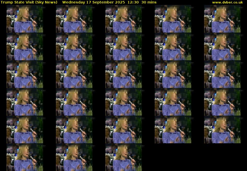 Trump State Visit (Sky News) Wednesday 17 September 2025 12:30 - 13:00