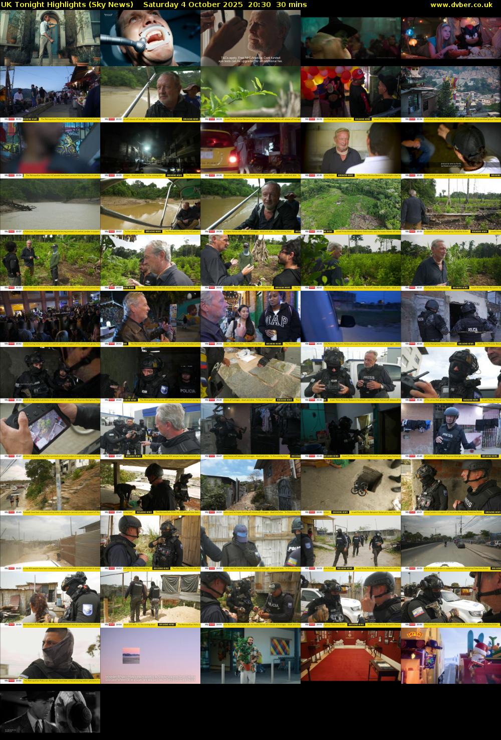 UK Tonight Highlights (Sky News) Saturday 4 October 2025 20:30 - 21:00