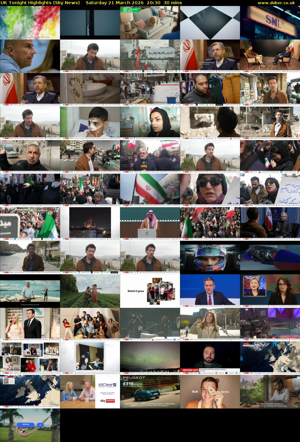 UK Tonight Highlights (Sky News) Saturday 21 March 2026 20:30 - 21:00
