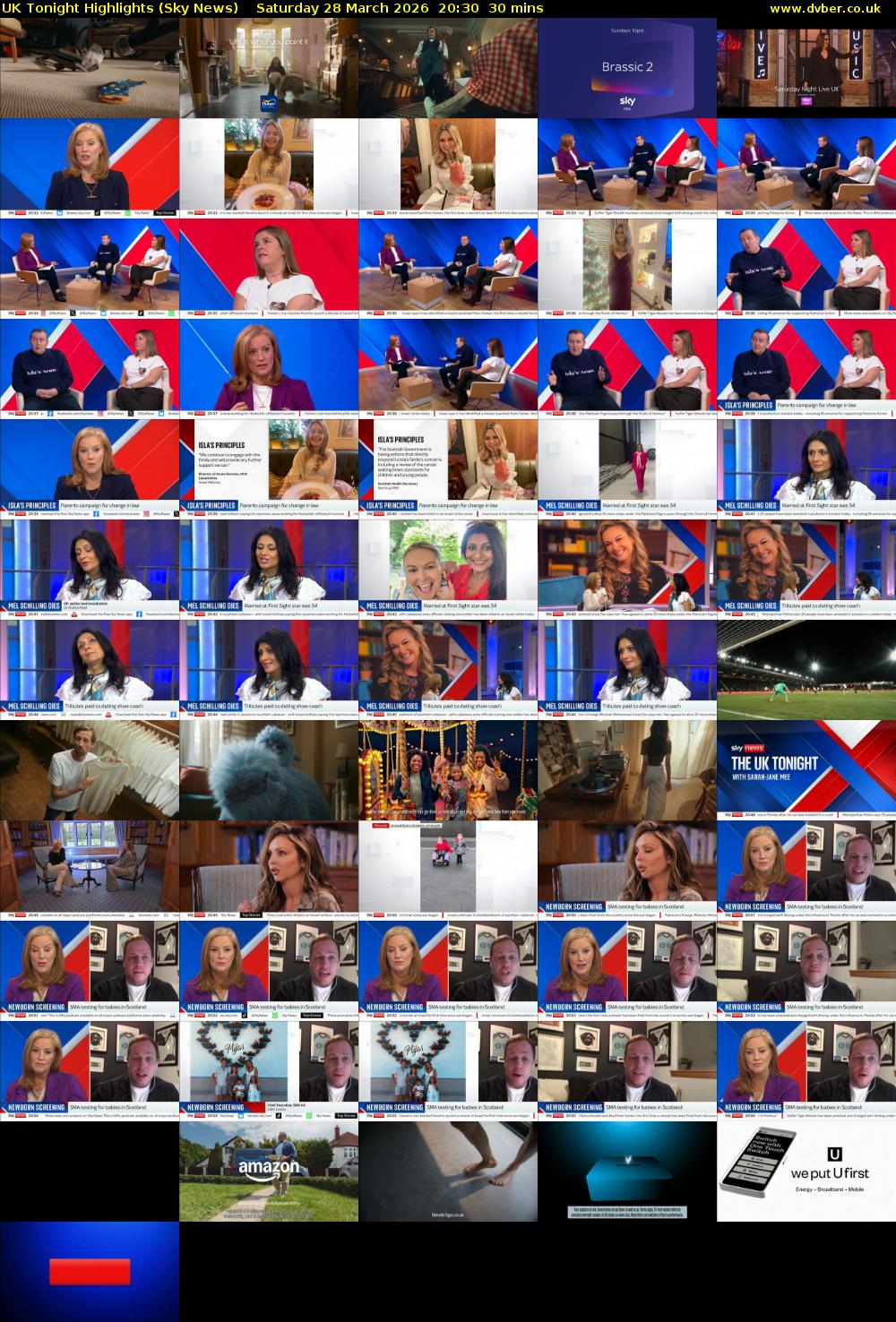 UK Tonight Highlights (Sky News) Saturday 28 March 2026 20:30 - 21:00