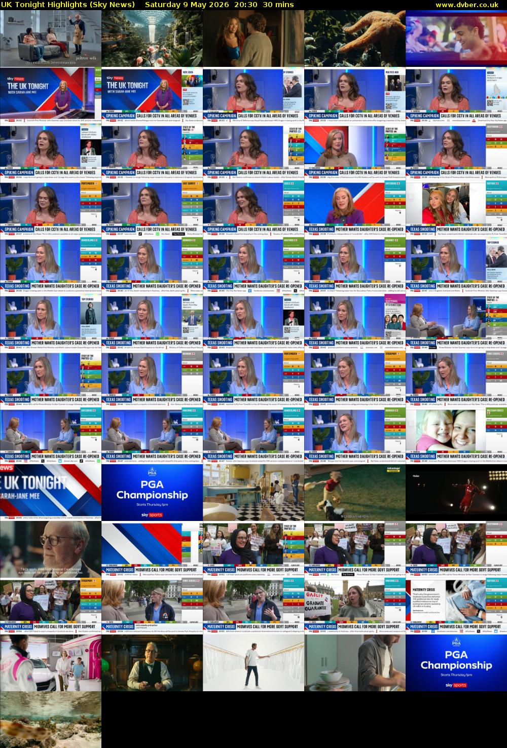 UK Tonight Highlights (Sky News) Saturday 9 May 2026 20:30 - 21:00