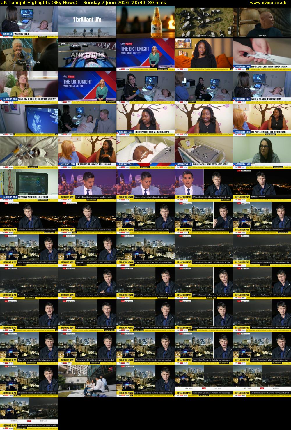 UK Tonight Highlights (Sky News) Sunday 7 June 2026 20:30 - 21:00