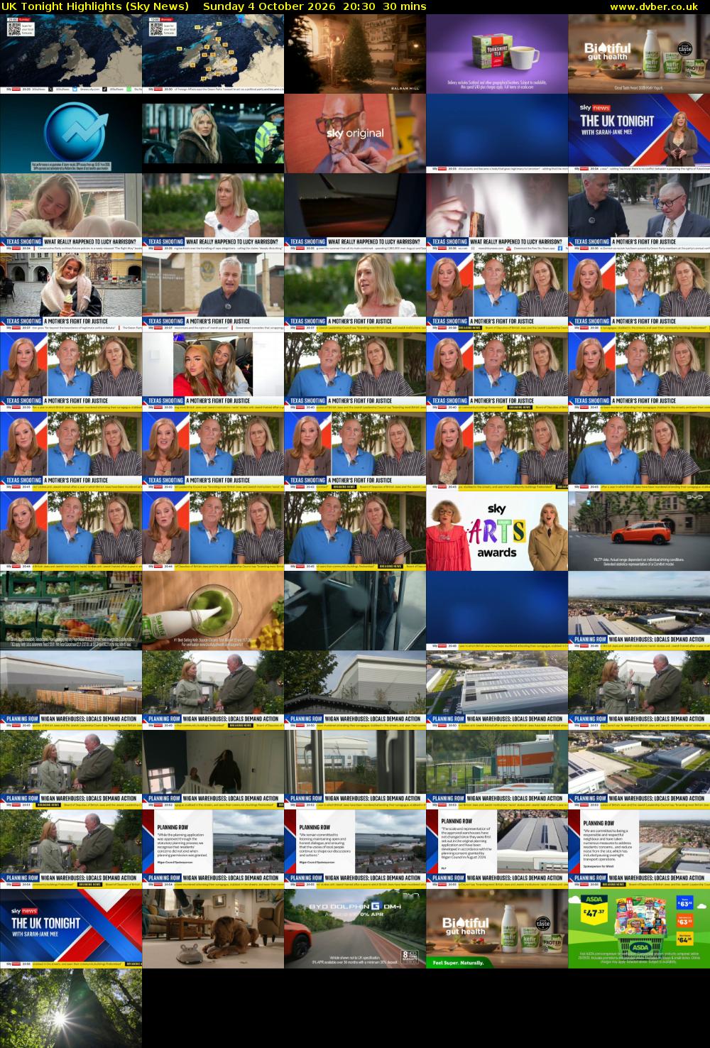 UK Tonight Highlights (Sky News) Sunday 4 October 2026 20:30 - 21:00