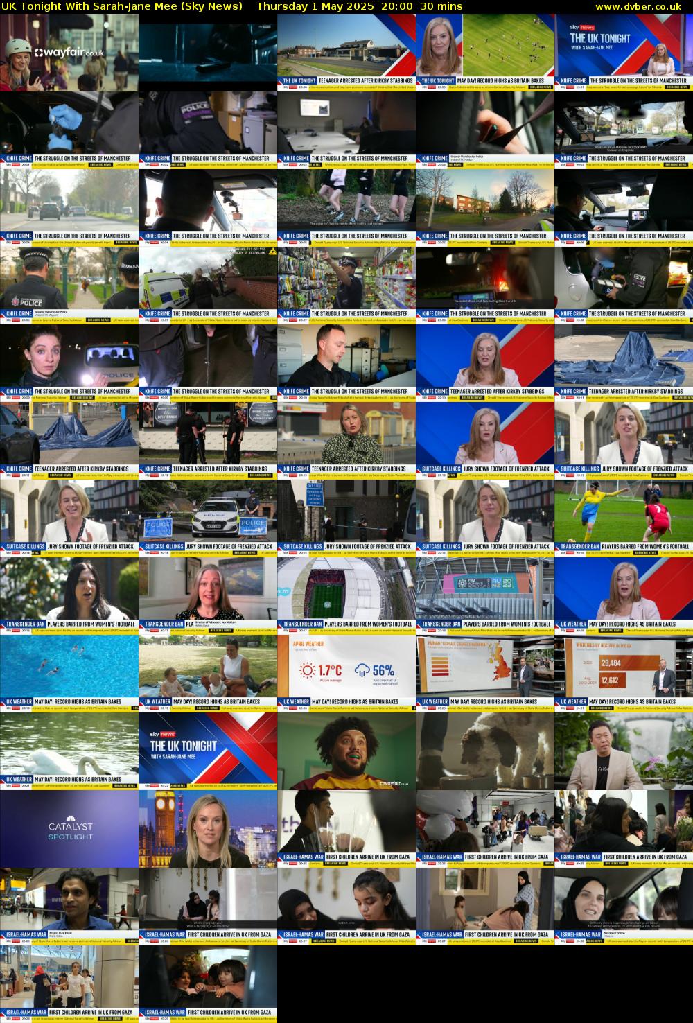 UK Tonight With Sarah-Jane Mee (Sky News) Thursday 1 May 2025 20:00 - 20:30