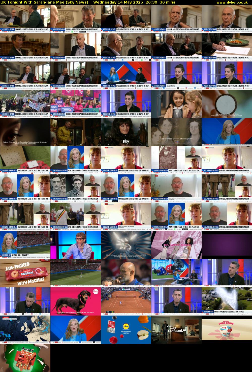 UK Tonight With Sarah-Jane Mee (Sky News) Wednesday 14 May 2025 20:30 - 21:00