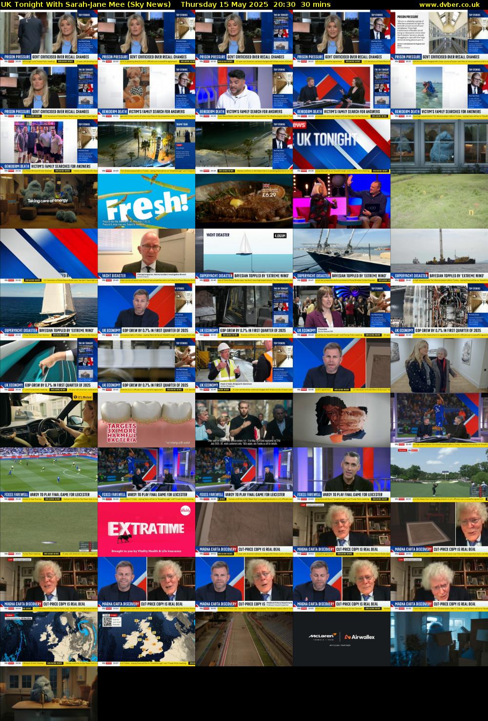 UK Tonight With Sarah-Jane Mee (Sky News) Thursday 15 May 2025 20:30 - 21:00