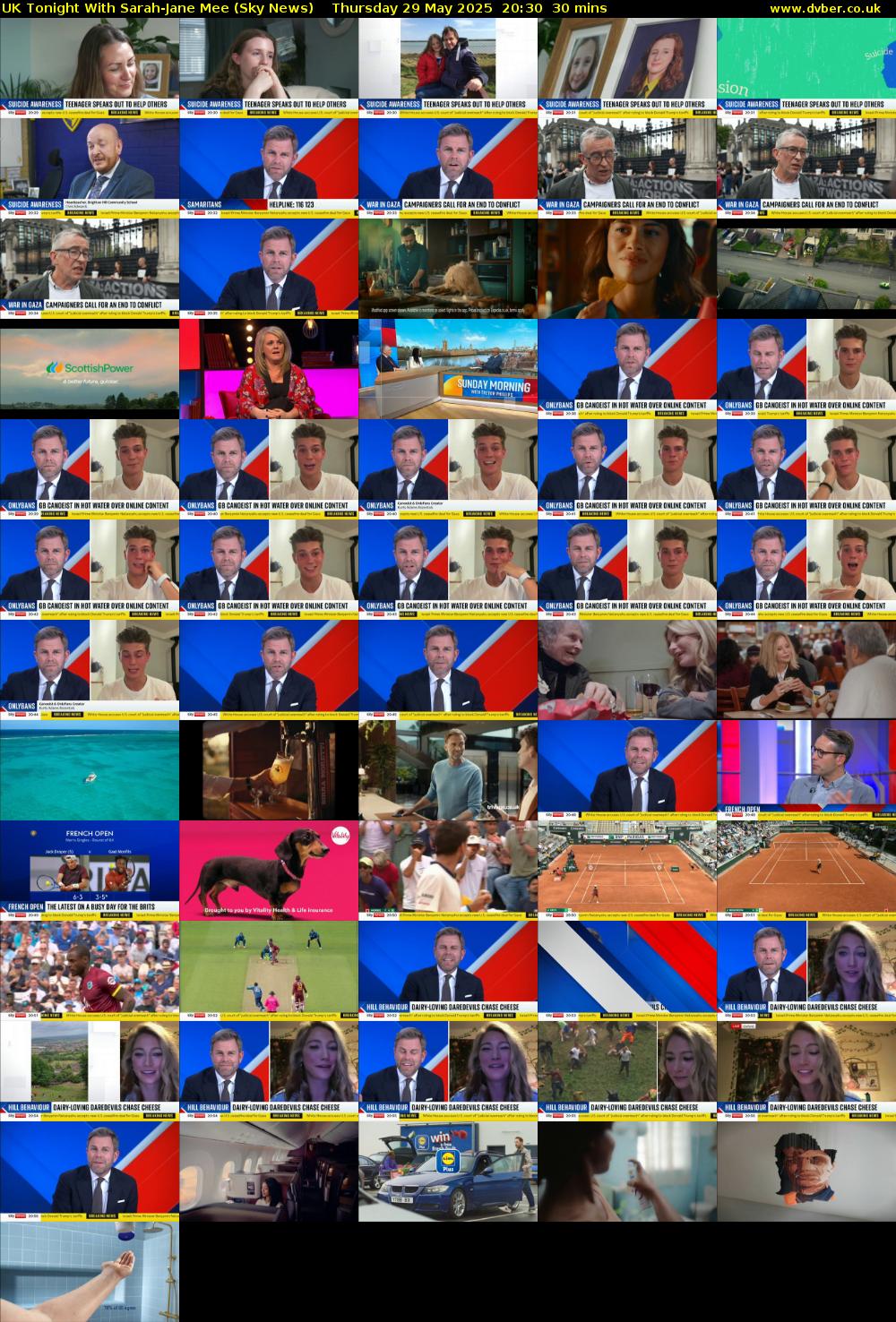 UK Tonight With Sarah-Jane Mee (Sky News) Thursday 29 May 2025 20:30 - 21:00