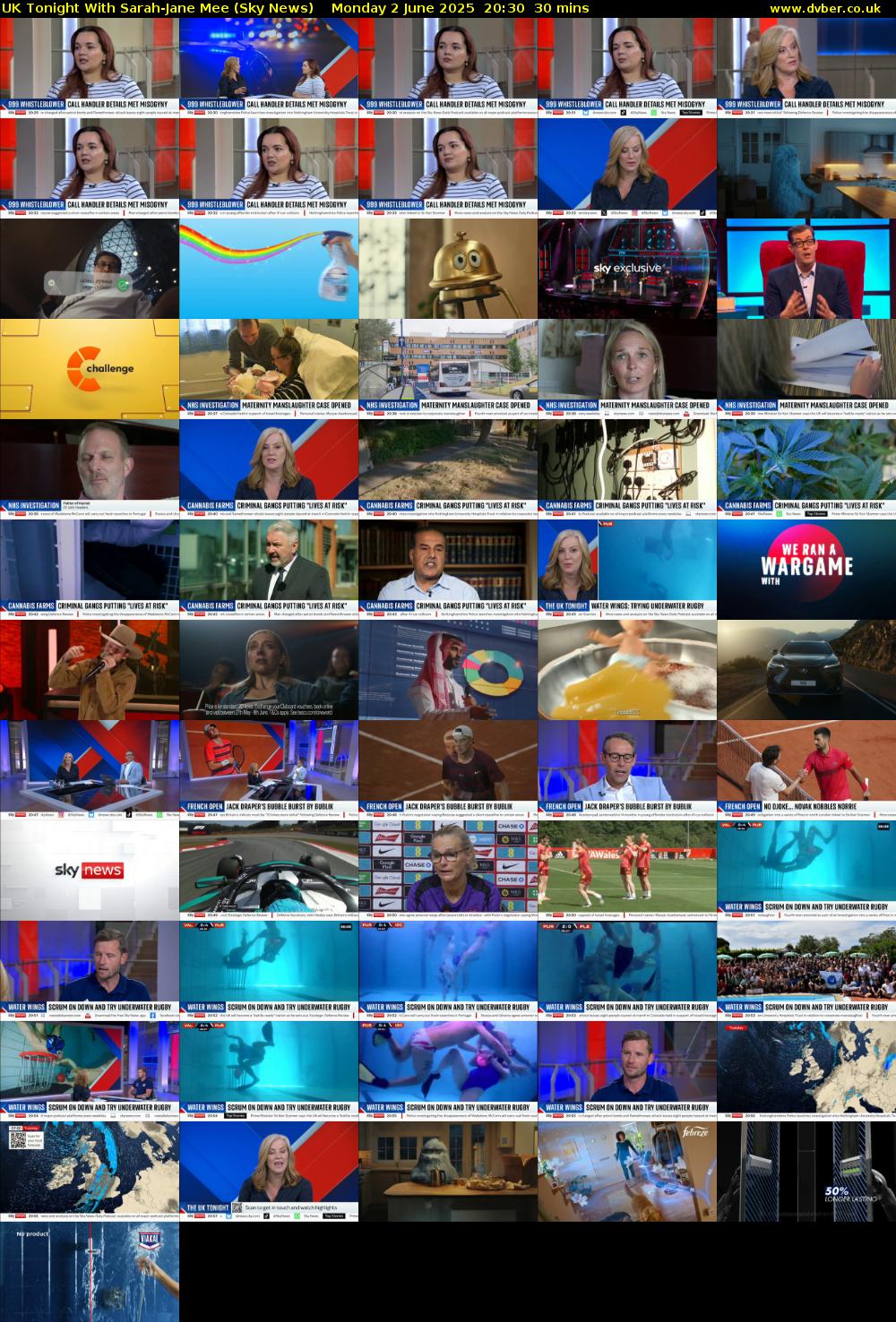 UK Tonight With Sarah-Jane Mee (Sky News) Monday 2 June 2025 20:30 - 21:00
