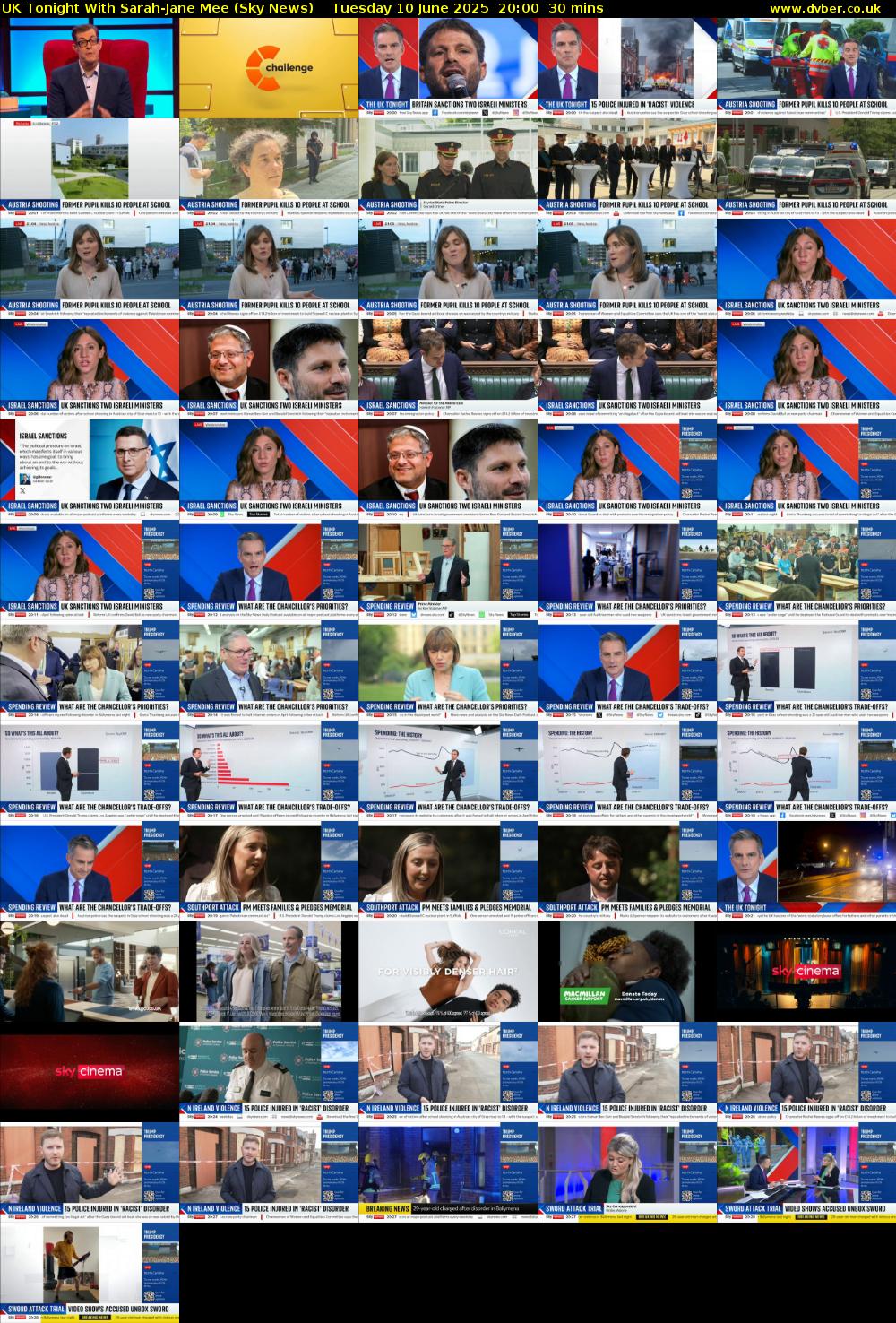 UK Tonight With Sarah-Jane Mee (Sky News) Tuesday 10 June 2025 20:00 - 20:30
