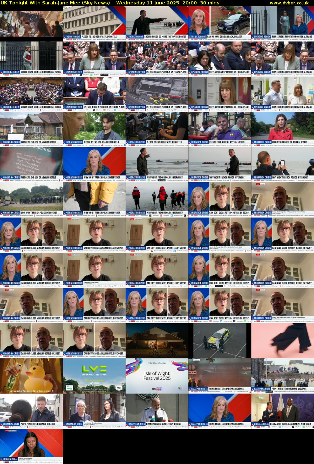 UK Tonight With Sarah-Jane Mee (Sky News) Wednesday 11 June 2025 20:00 - 20:30