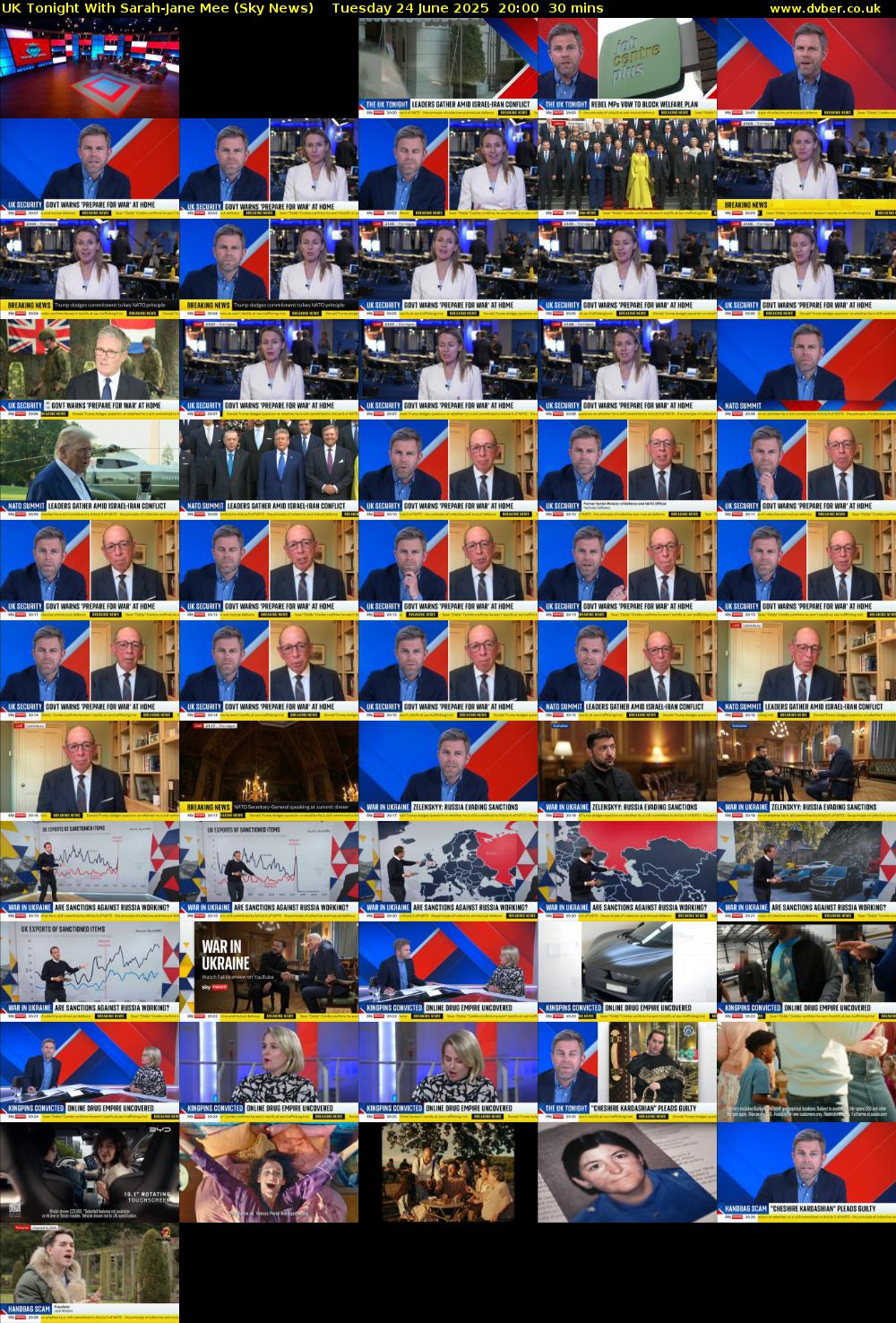 UK Tonight With Sarah-Jane Mee (Sky News) Tuesday 24 June 2025 20:00 - 20:30