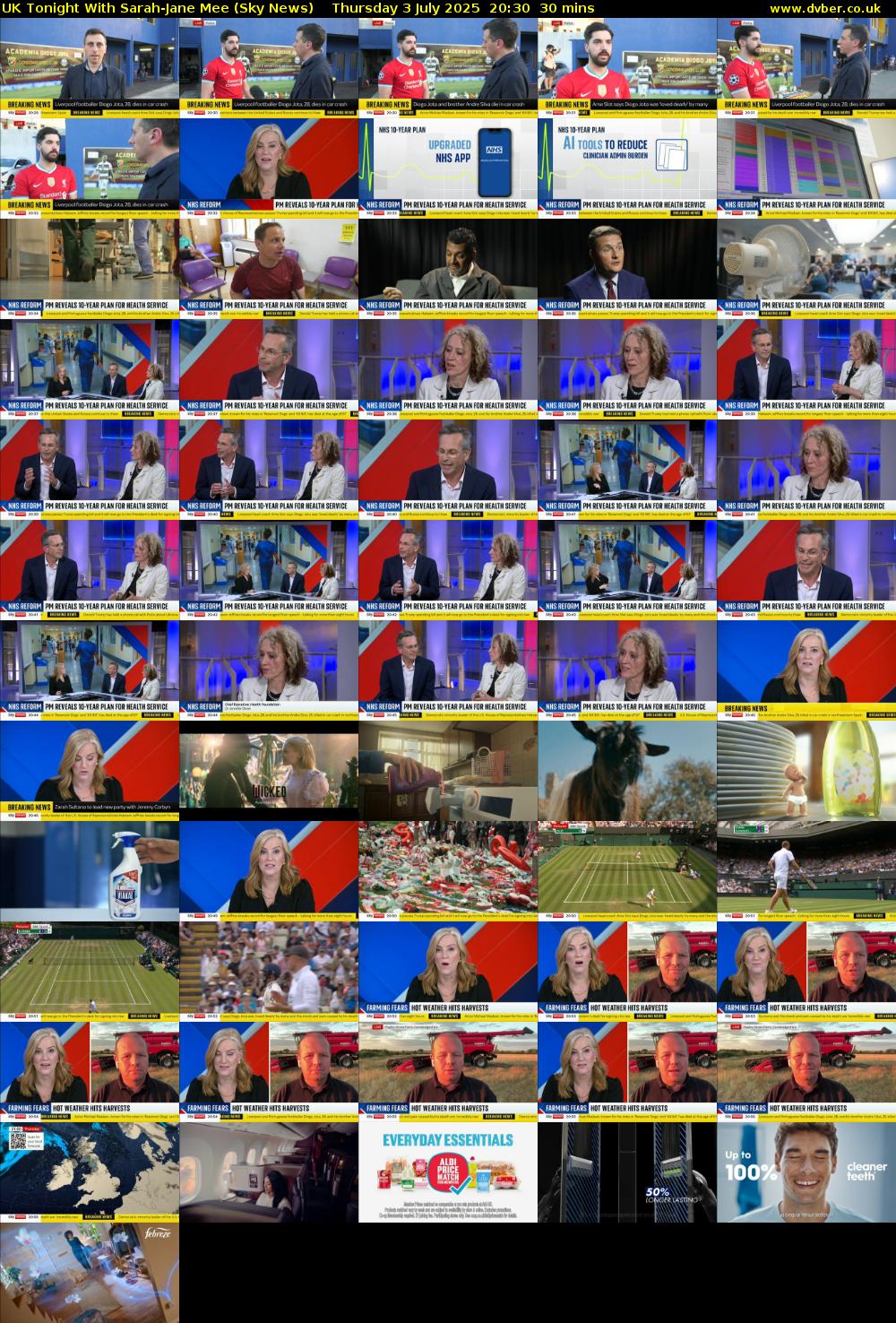 UK Tonight With Sarah-Jane Mee (Sky News) Thursday 3 July 2025 20:30 - 21:00