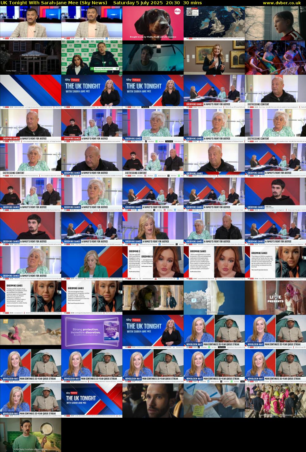 UK Tonight With Sarah-Jane Mee (Sky News) Saturday 5 July 2025 20:30 - 21:00