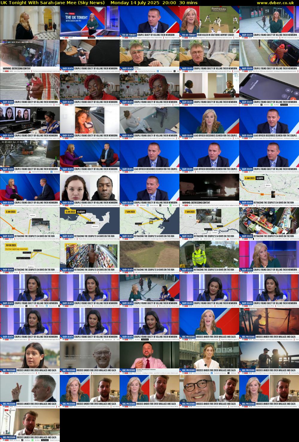 UK Tonight With Sarah-Jane Mee (Sky News) Monday 14 July 2025 20:00 - 20:30