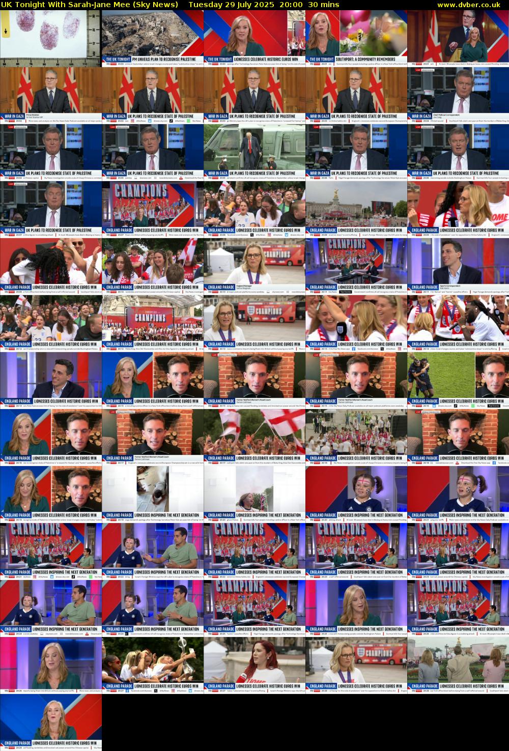 UK Tonight With Sarah-Jane Mee (Sky News) Tuesday 29 July 2025 20:00 - 20:30