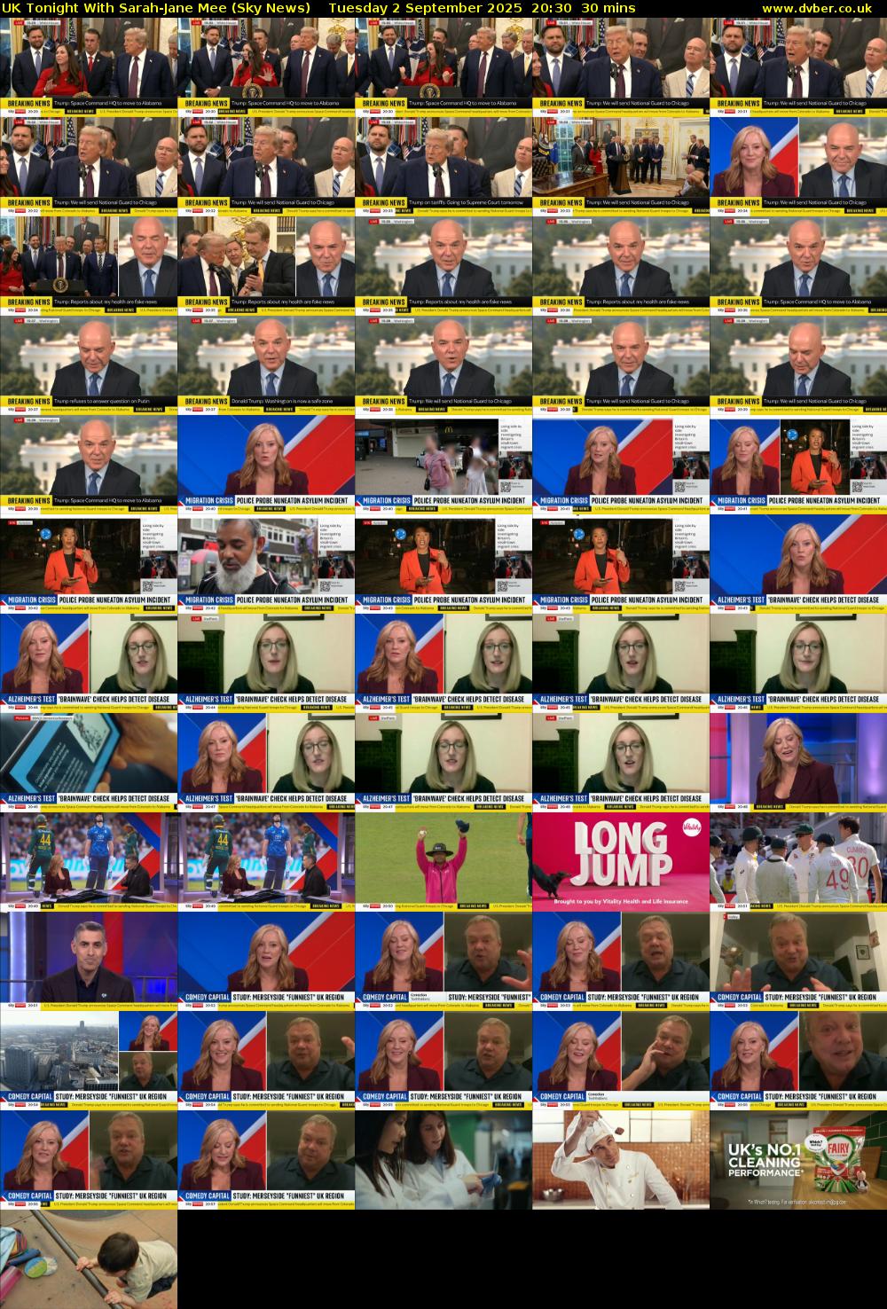 UK Tonight With Sarah-Jane Mee (Sky News) Tuesday 2 September 2025 20:30 - 21:00