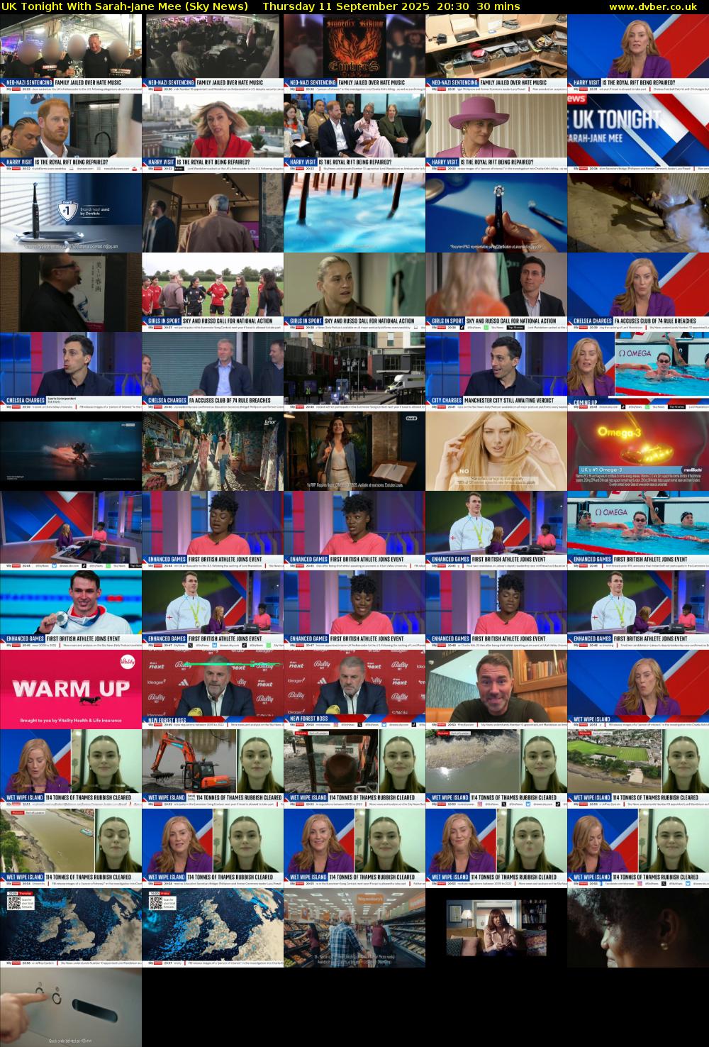 UK Tonight With Sarah-Jane Mee (Sky News) Thursday 11 September 2025 20:30 - 21:00