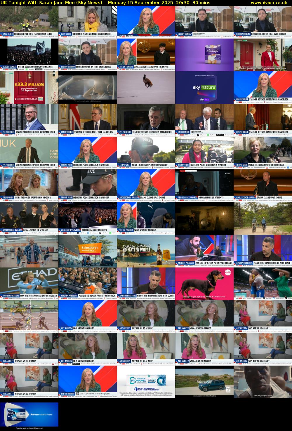 UK Tonight With Sarah-Jane Mee (Sky News) Monday 15 September 2025 20:30 - 21:00