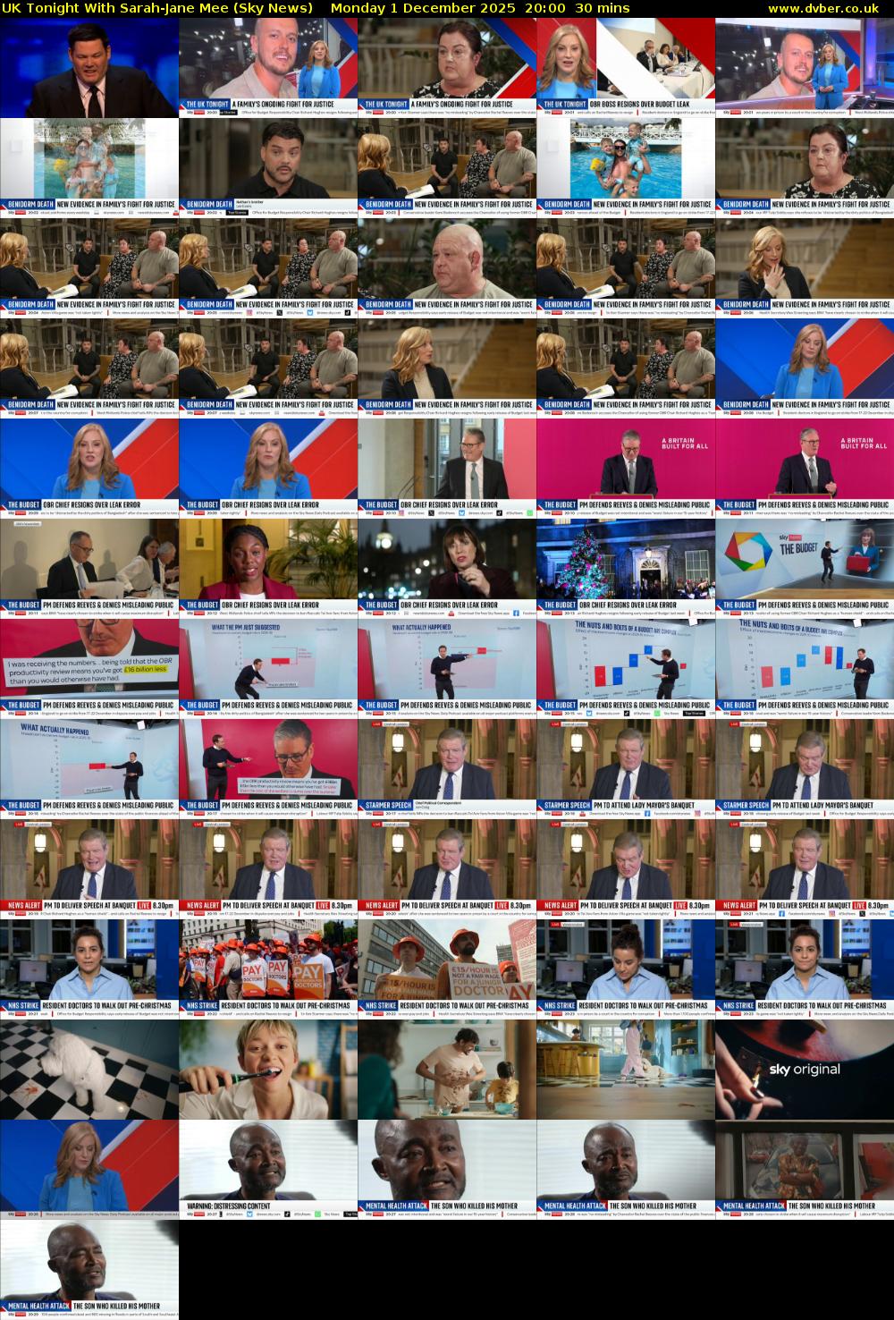UK Tonight With Sarah-Jane Mee (Sky News) Monday 1 December 2025 20:00 - 20:30