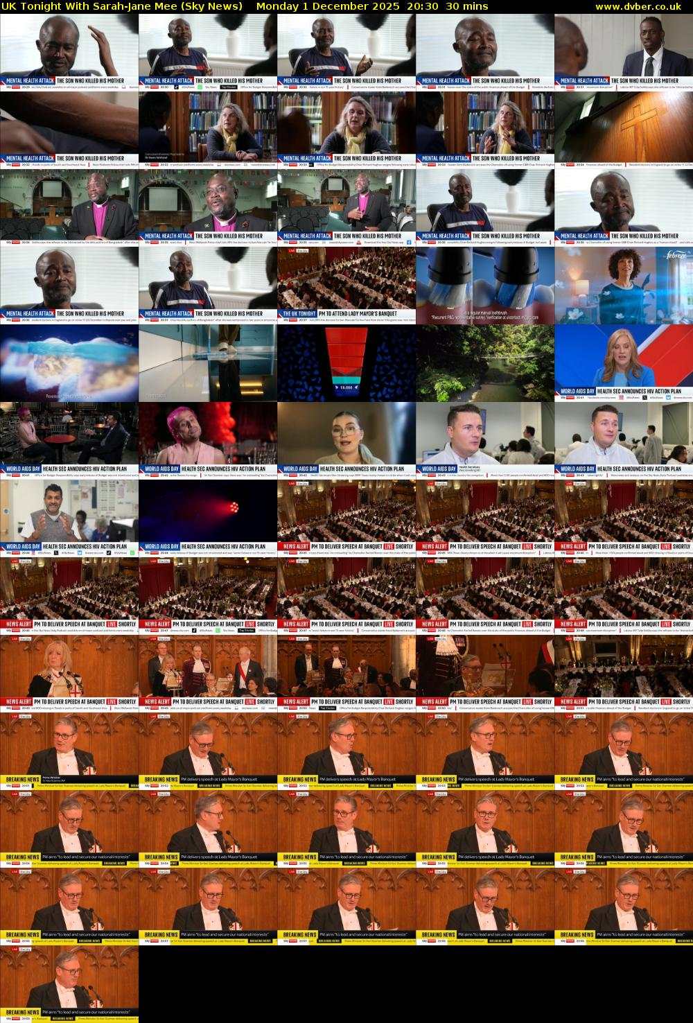 UK Tonight With Sarah-Jane Mee (Sky News) Monday 1 December 2025 20:30 - 21:00