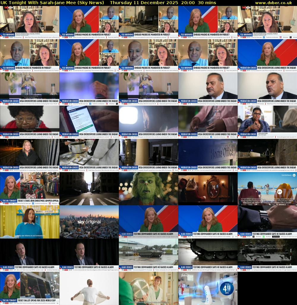 UK Tonight With Sarah-Jane Mee (Sky News) Thursday 11 December 2025 20:00 - 20:30