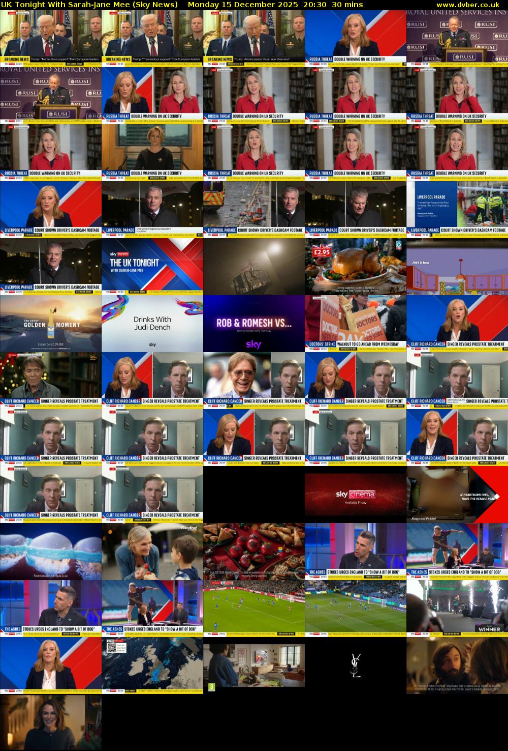 UK Tonight With Sarah-Jane Mee (Sky News) Monday 15 December 2025 20:30 - 21:00