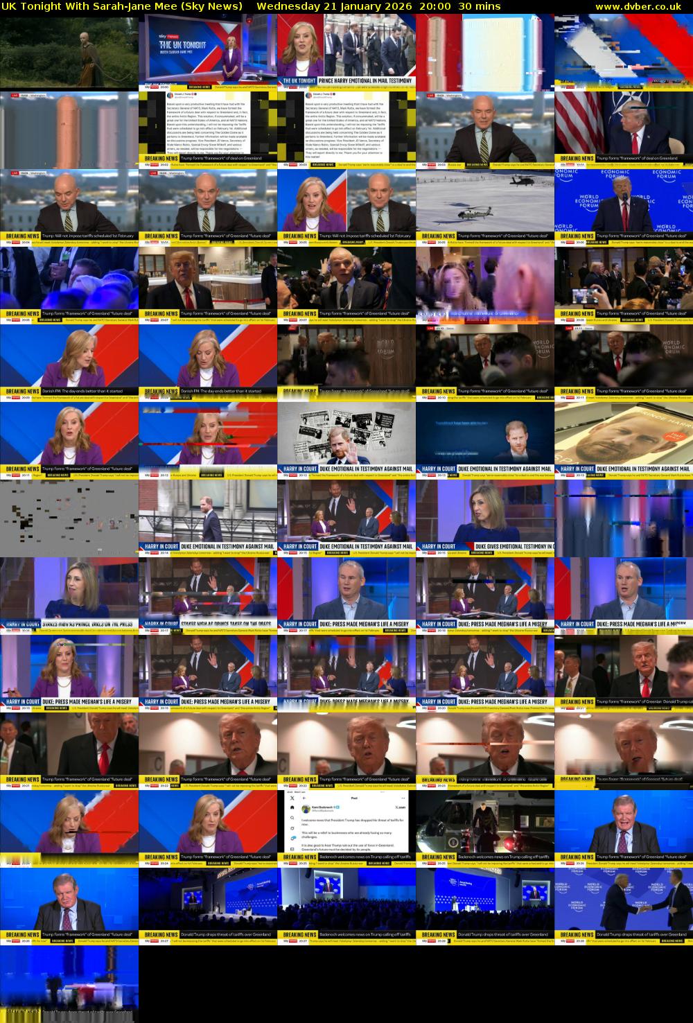UK Tonight With Sarah-Jane Mee (Sky News) Wednesday 21 January 2026 20:00 - 20:30