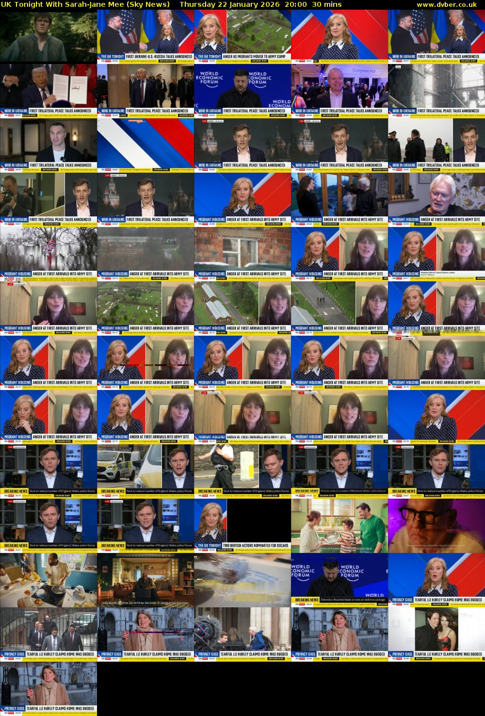 UK Tonight With Sarah-Jane Mee (Sky News) Thursday 22 January 2026 20:00 - 20:30