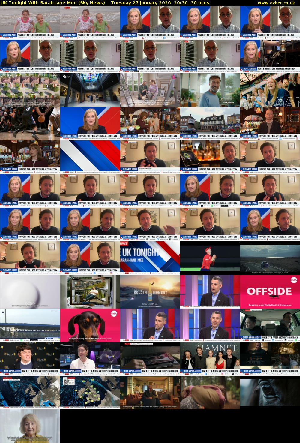 UK Tonight With Sarah-Jane Mee (Sky News) Tuesday 27 January 2026 20:30 - 21:00