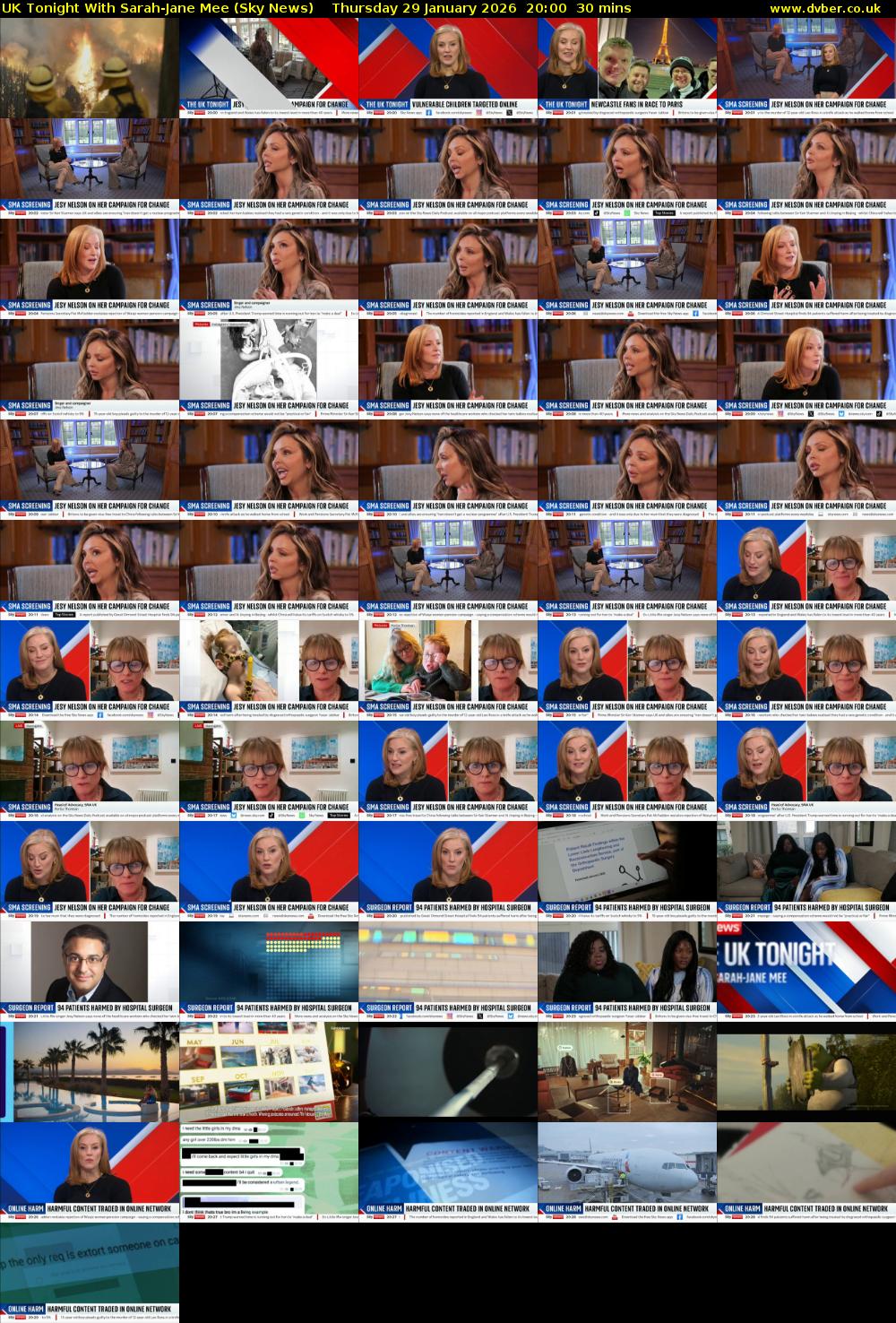 UK Tonight With Sarah-Jane Mee (Sky News) Thursday 29 January 2026 20:00 - 20:30