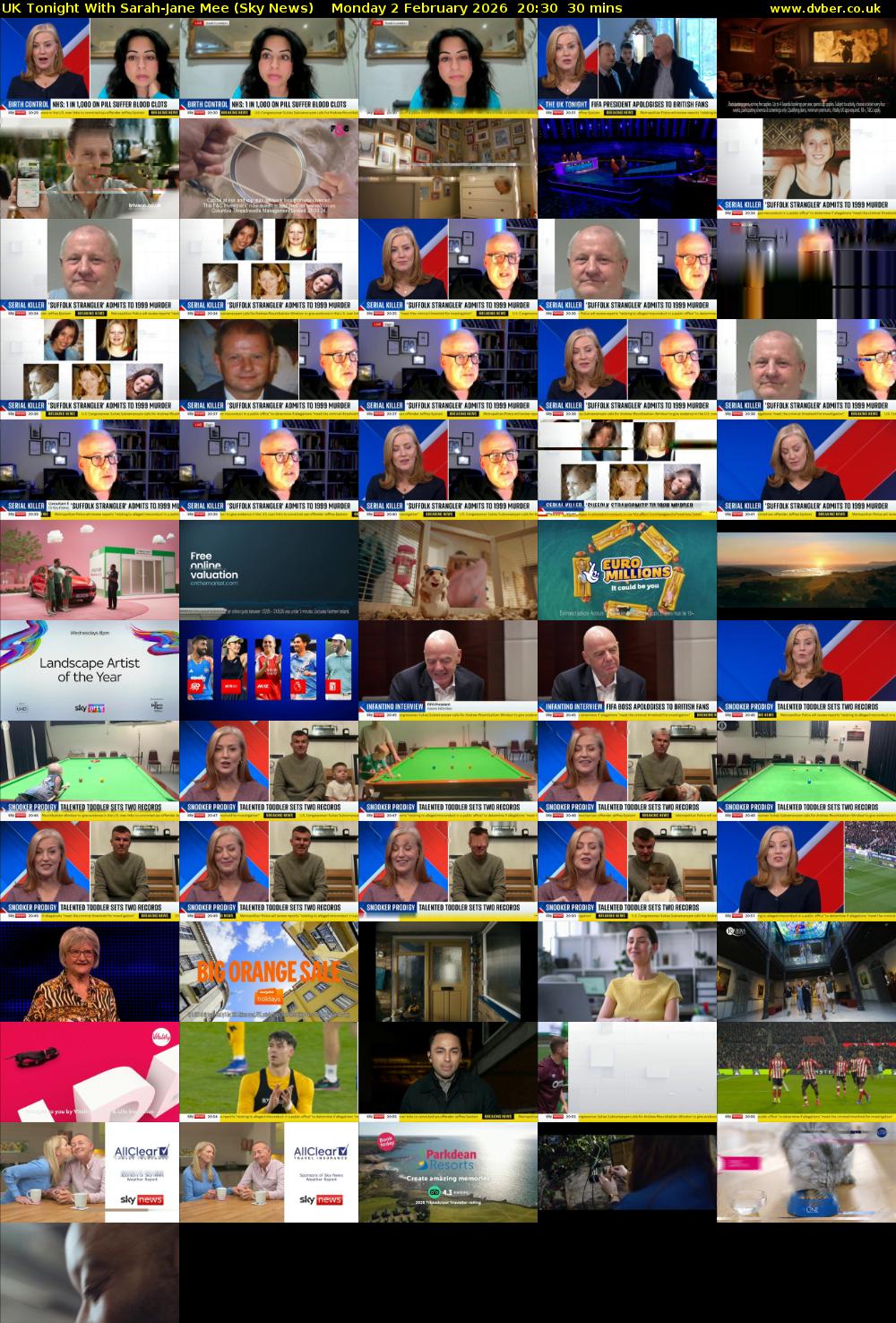 UK Tonight With Sarah-Jane Mee (Sky News) Monday 2 February 2026 20:30 - 21:00