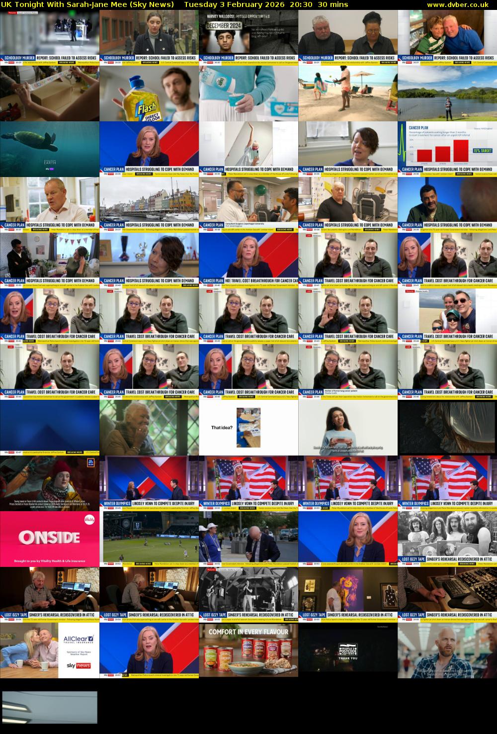 UK Tonight With Sarah-Jane Mee (Sky News) Tuesday 3 February 2026 20:30 - 21:00