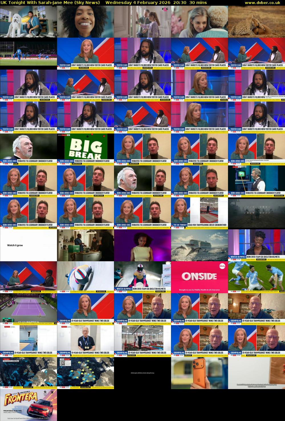 UK Tonight With Sarah-Jane Mee (Sky News) Wednesday 4 February 2026 20:30 - 21:00