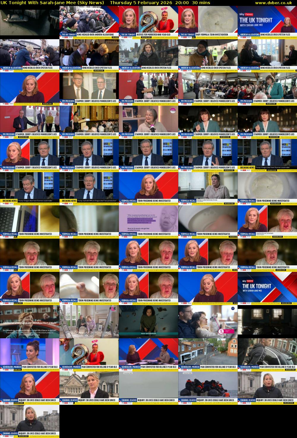 UK Tonight With Sarah-Jane Mee (Sky News) Thursday 5 February 2026 20:00 - 20:30