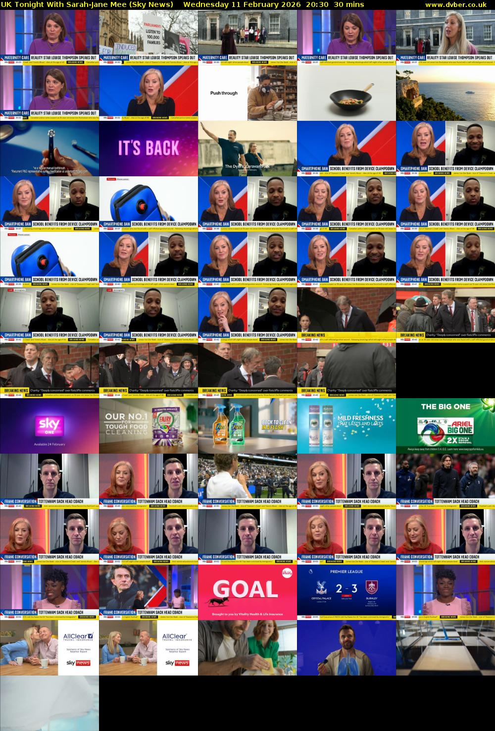 UK Tonight With Sarah-Jane Mee (Sky News) Wednesday 11 February 2026 20:30 - 21:00