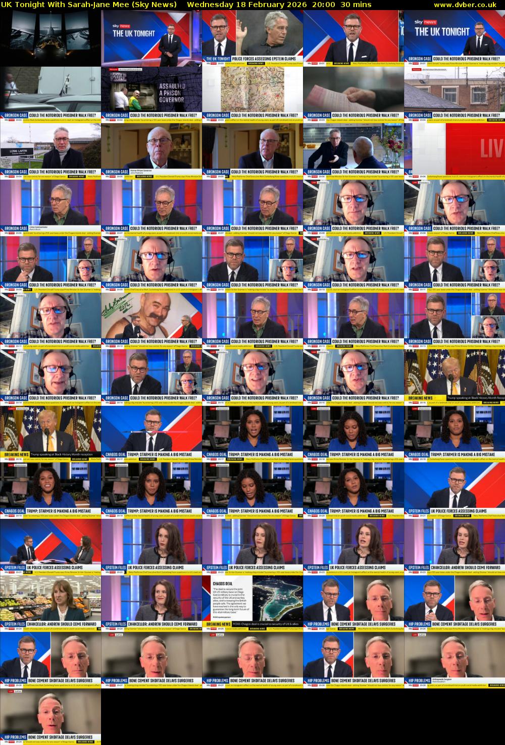 UK Tonight With Sarah-Jane Mee (Sky News) Wednesday 18 February 2026 20:00 - 20:30