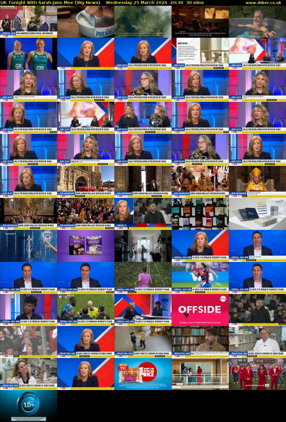 UK Tonight With Sarah-Jane Mee (Sky News) Wednesday 25 March 2026 20:30 - 21:00