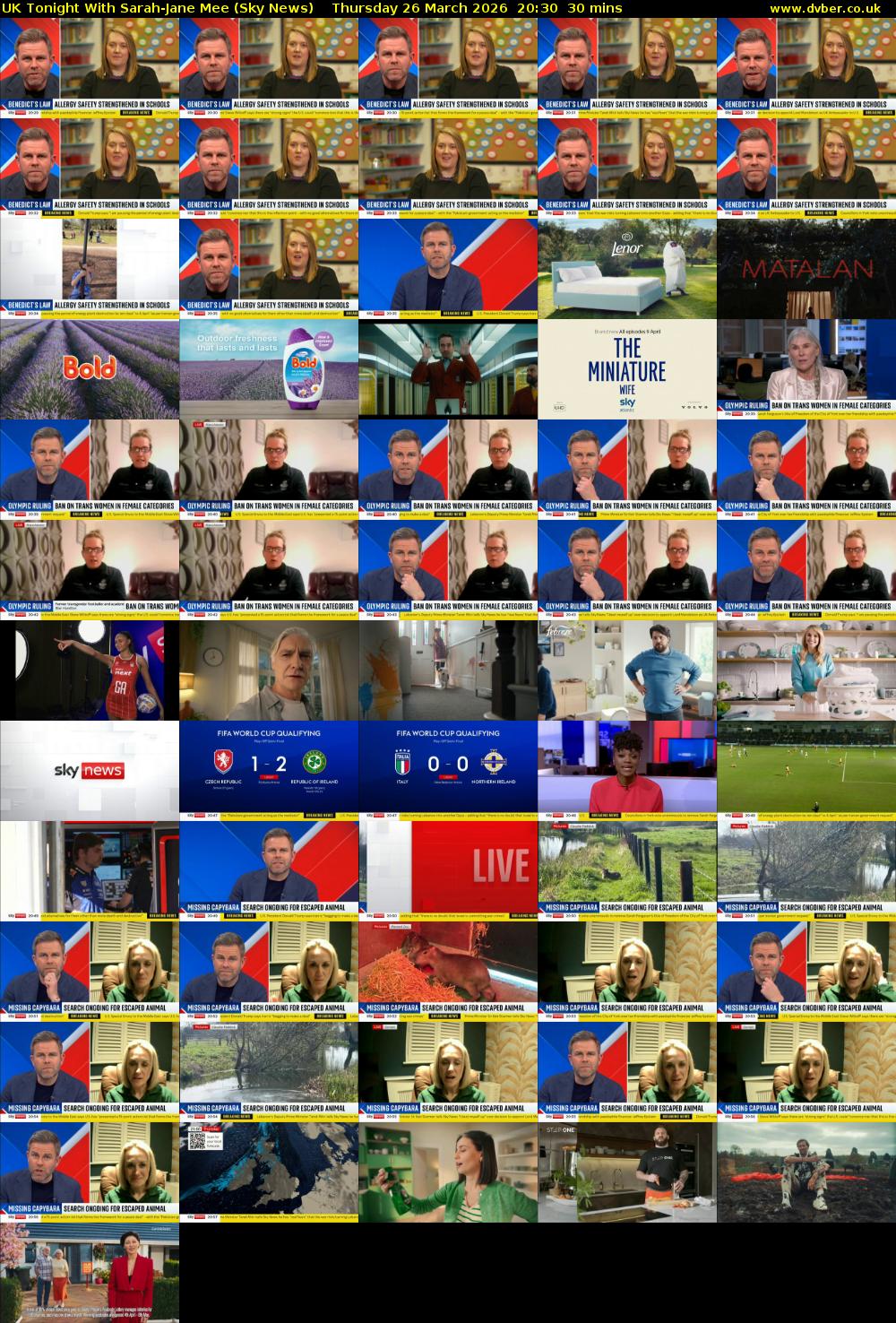 UK Tonight With Sarah-Jane Mee (Sky News) Thursday 26 March 2026 20:30 - 21:00