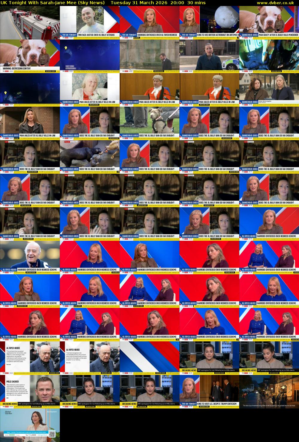 UK Tonight With Sarah-Jane Mee (Sky News) Tuesday 31 March 2026 20:00 - 20:30