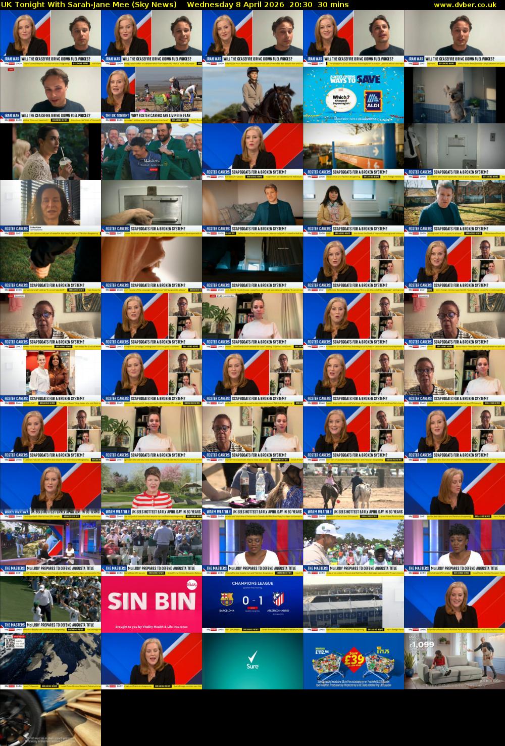 UK Tonight With Sarah-Jane Mee (Sky News) Wednesday 8 April 2026 20:30 - 21:00