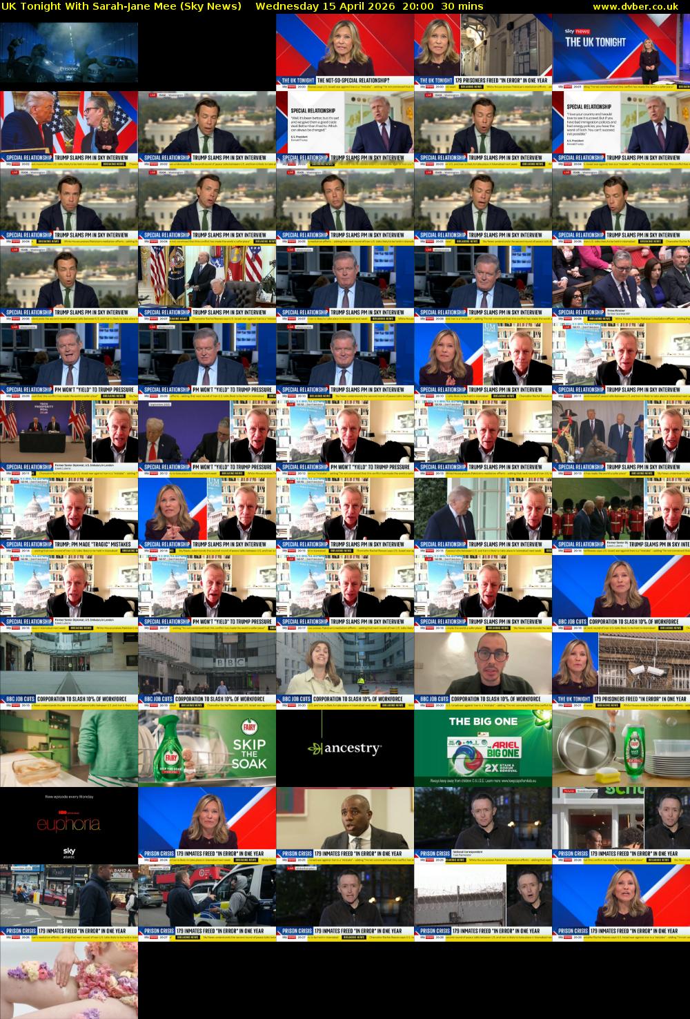 UK Tonight With Sarah-Jane Mee (Sky News) Wednesday 15 April 2026 20:00 - 20:30
