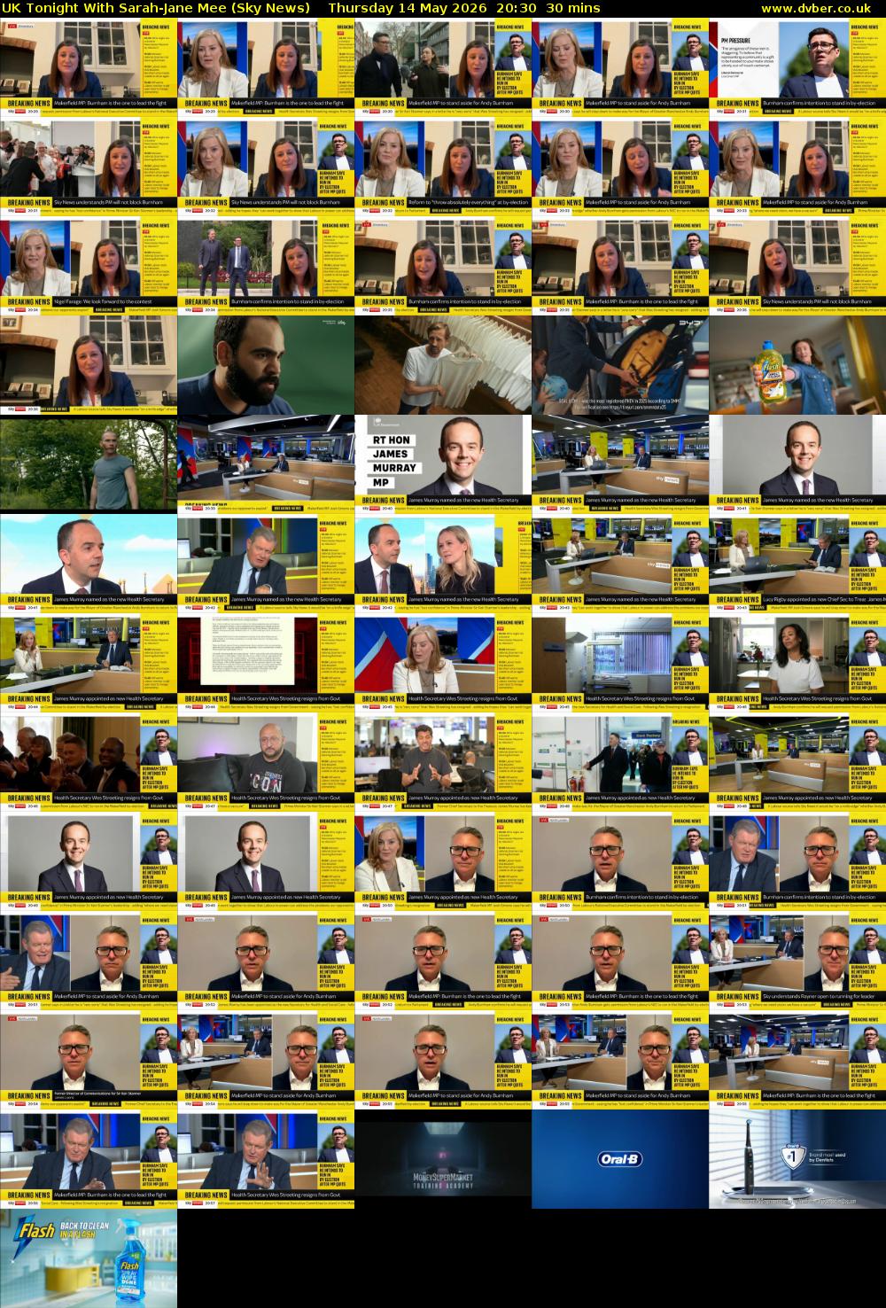 UK Tonight With Sarah-Jane Mee (Sky News) Thursday 14 May 2026 20:30 - 21:00