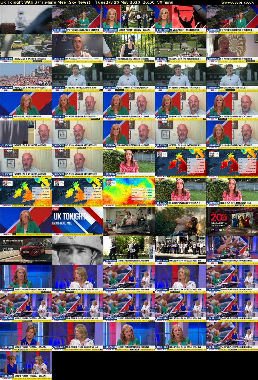 UK Tonight With Sarah-Jane Mee (Sky News) Tuesday 26 May 2026 20:00 - 20:30