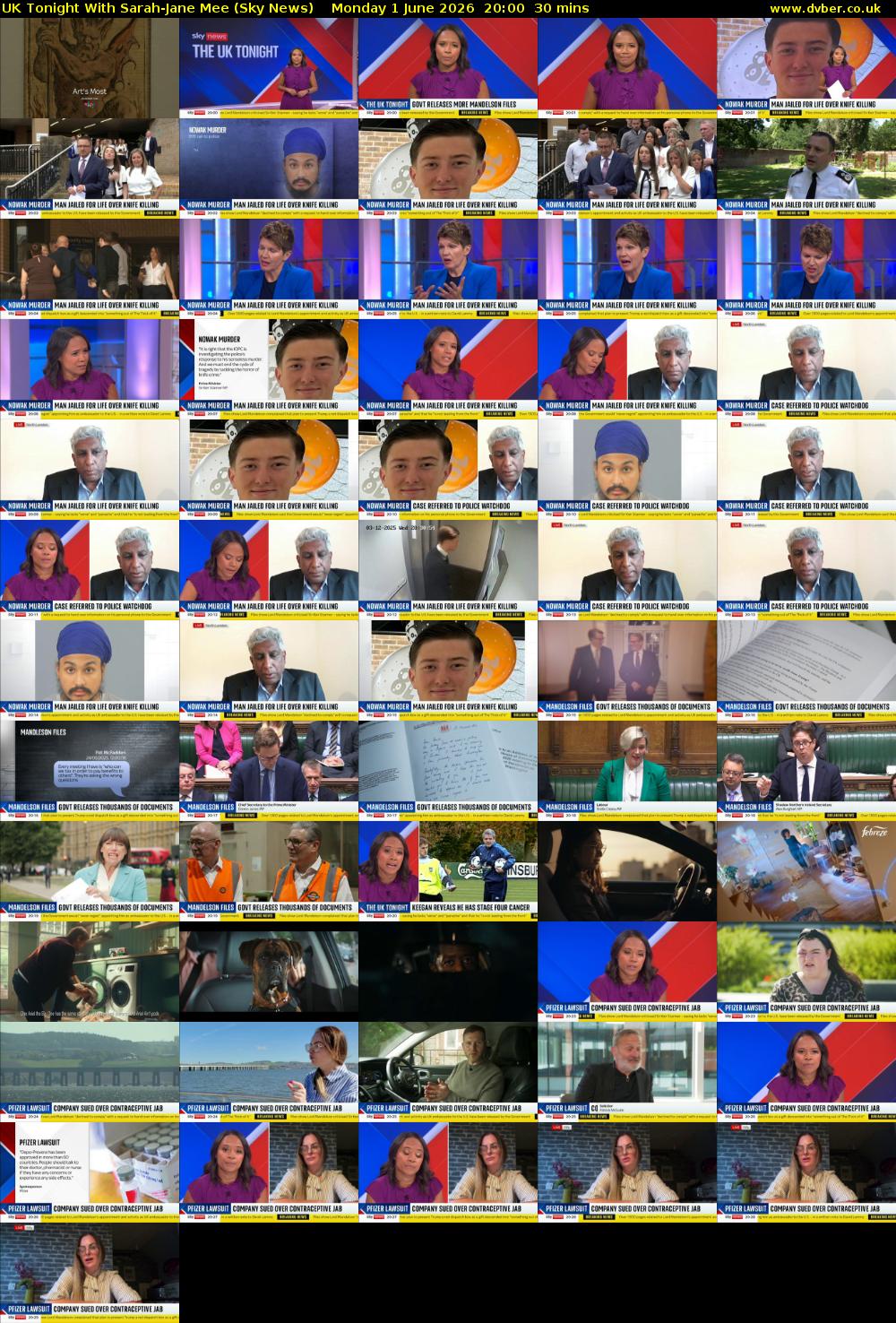UK Tonight With Sarah-Jane Mee (Sky News) Monday 1 June 2026 20:00 - 20:30